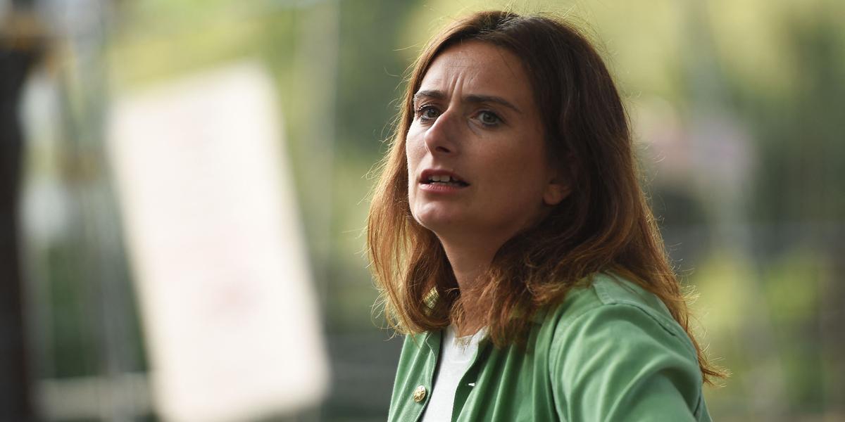 Marine Tondelier lors des journées d’été des Écologistes à Strasbourg