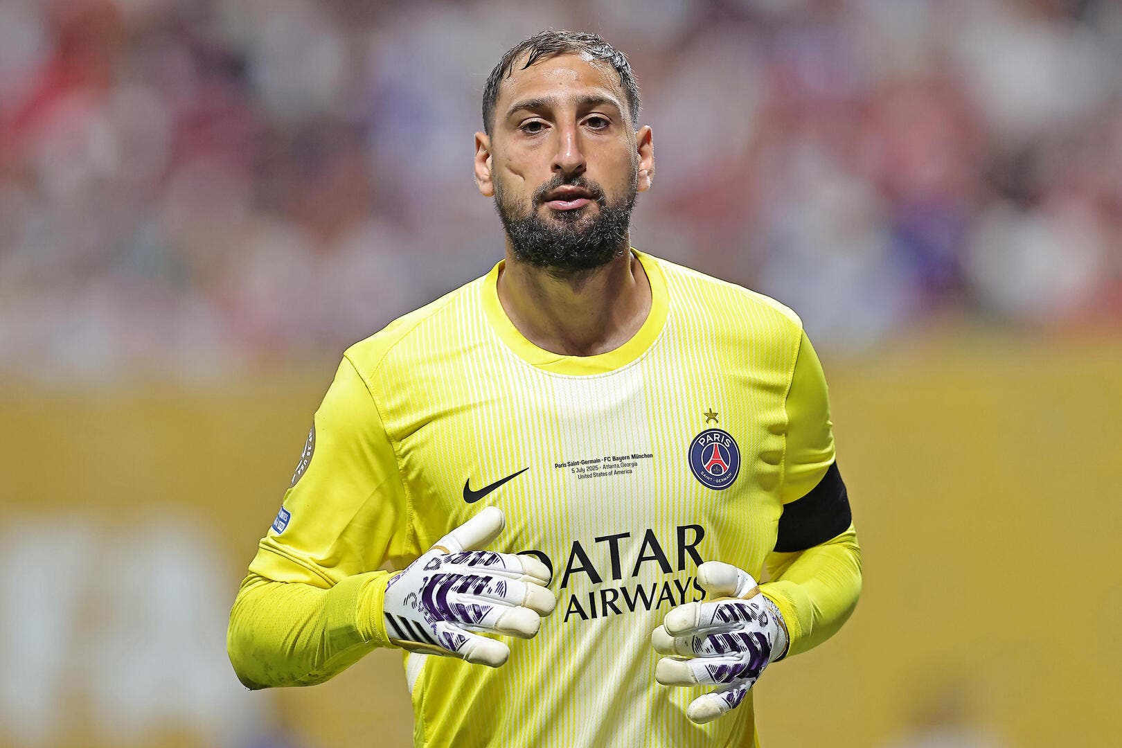 Gianluigi Donnarumma lors d'un match du PSG