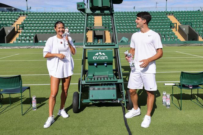 Emma Raducanu et Carlos Alcaraz à Wimbledon