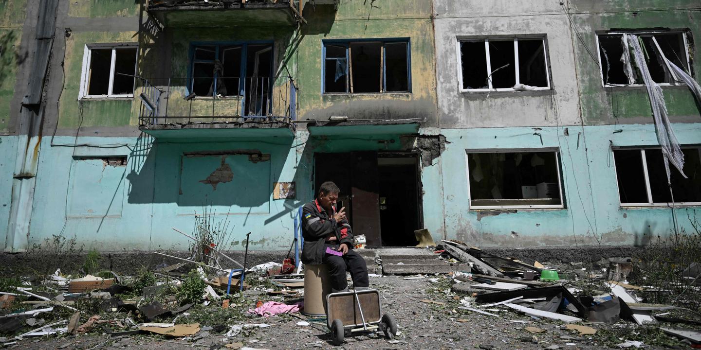 Vue d’ensemble d’un front en Ukraine (Donetsk)