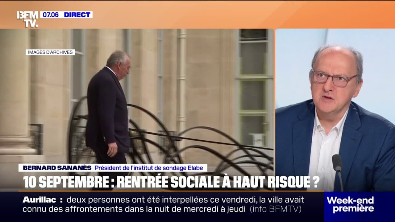 Jean-Luc Mélenchon lors d'une prise de parole sur le mouvement du 10 septembre