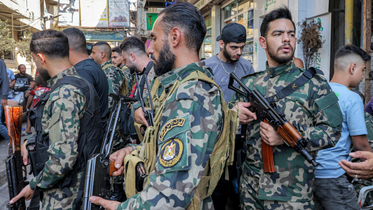 Combattants palestiniens à Bourj al-Barajneh