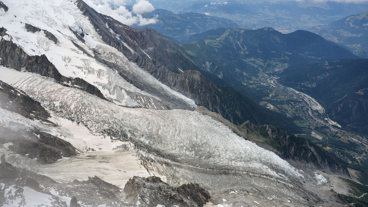 Helicoptère et secours sur le Mont-Blanc