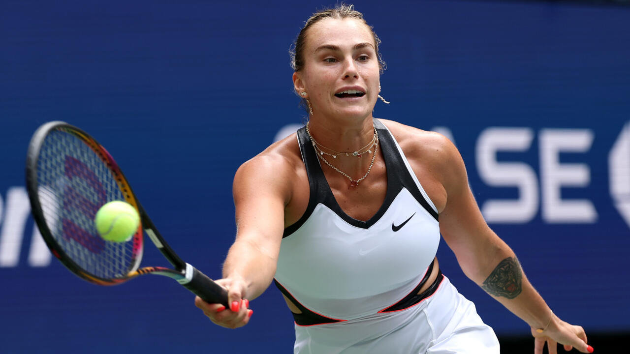 Aryna Sabalenka pendant le 1er tour à New York