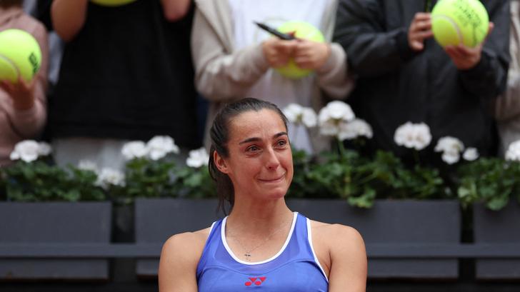 Caroline Garcia lors de son dernier match