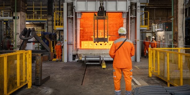 Chantier à l'usine Aubert & Duval de Pamiers