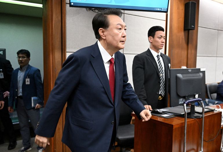 L'ancien président Yoon Suk Yeol lors d'une audience