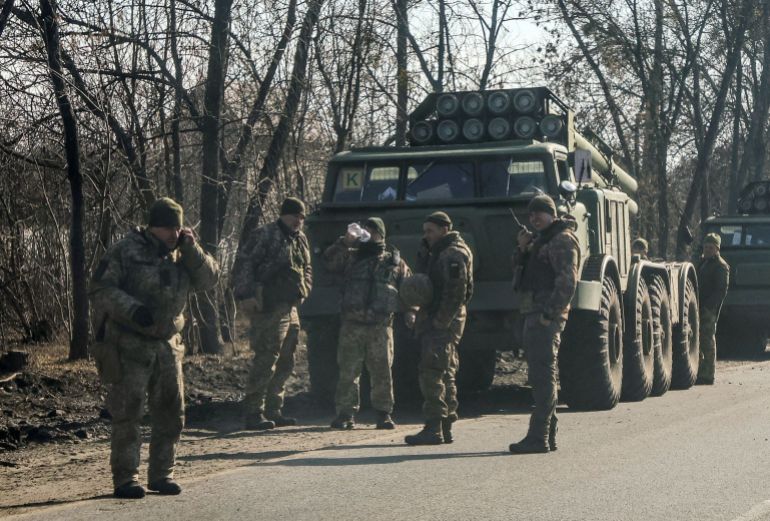 Forces ukrainiennes dans l'est de l'Ukraine