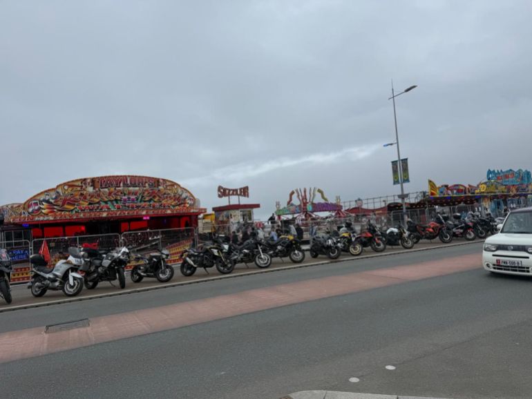Course de motos TT sur l'Île de Man