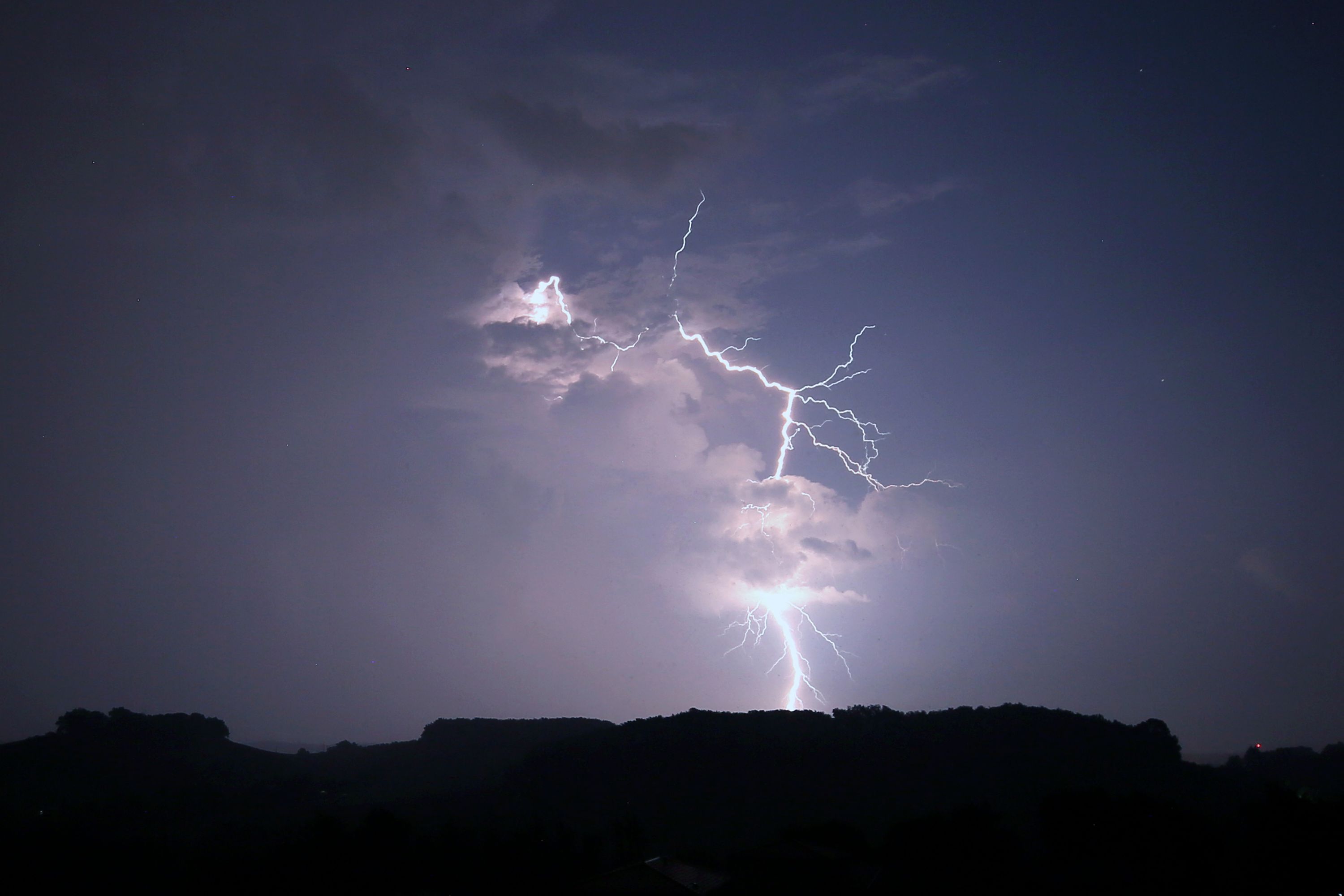Carte des départements en vigilance orange pour les orages