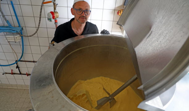 Atelier de production du glacier Alba à Vieux-Thann