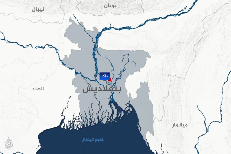 Carte du Bangladesh et impacts des famines