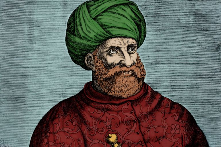 Khayr ad‑Din Barberousse, amiral ottoman (gravure)