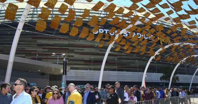 Optus Stadium à Perth, possible lieu de match