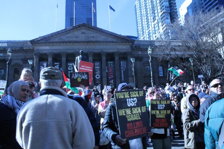 Grande manifestation nationale en Australie en soutien à Gaza — Melbourne