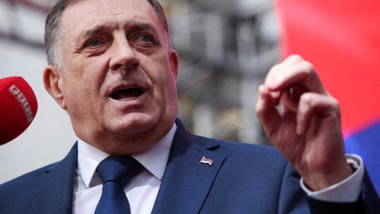 Milorad Dodik à Banja Luka, février 2025
