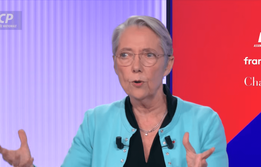 Portrait d Elisabeth Borne lors de la conférence de rentrée
