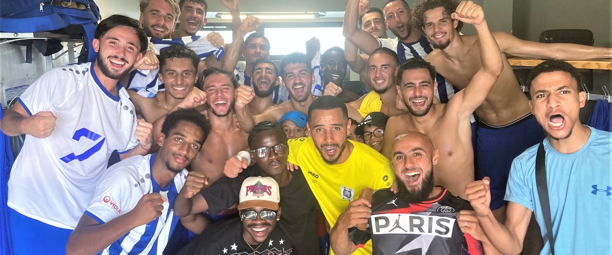 Vue d’un match de football du Tour de Coupe de France