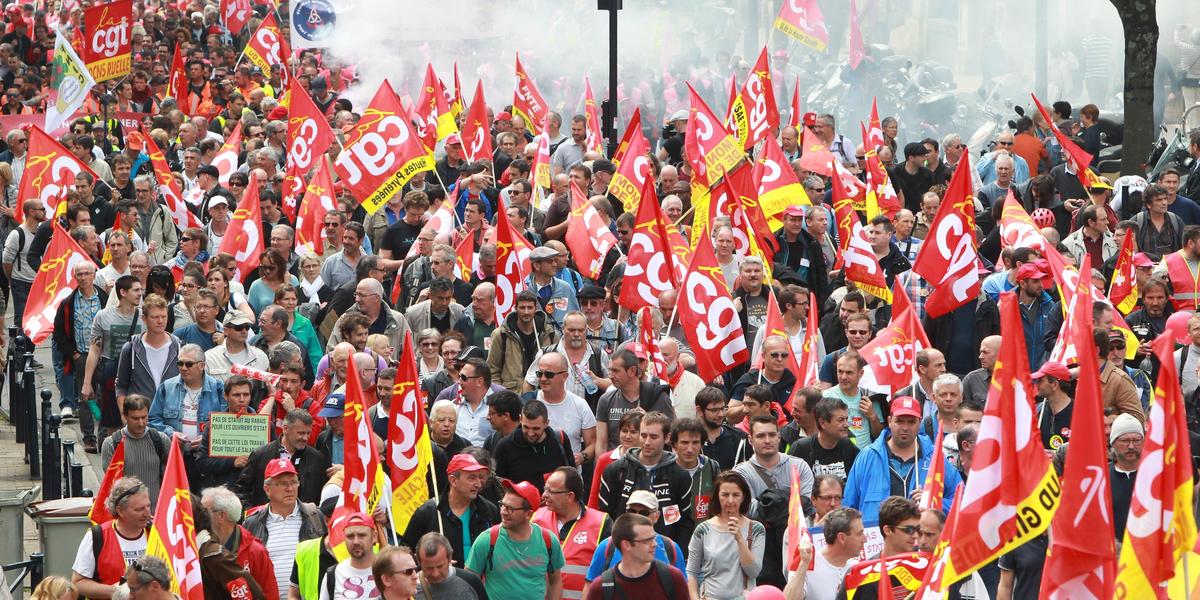 Manifestation CGT dans le sud-ouest
