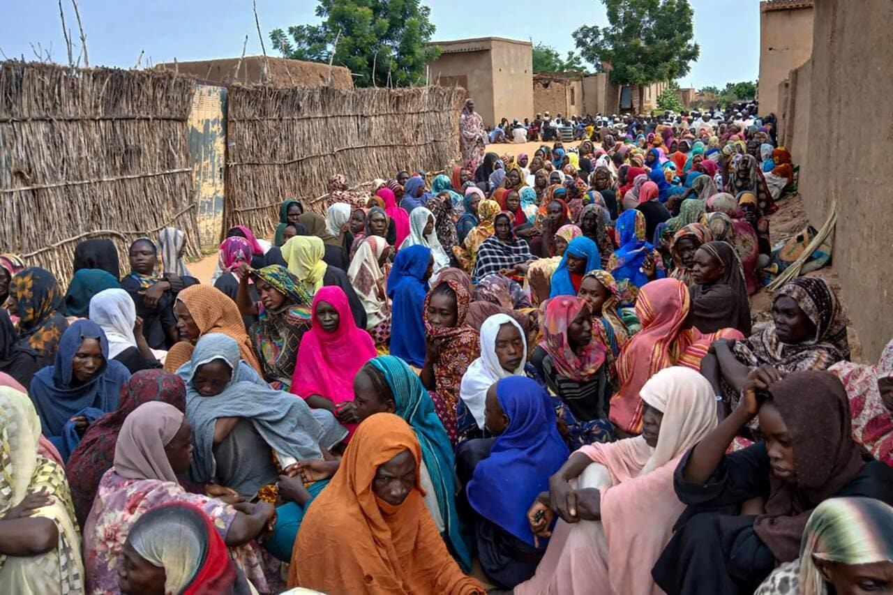 Village tarasin après le glissement de terrain