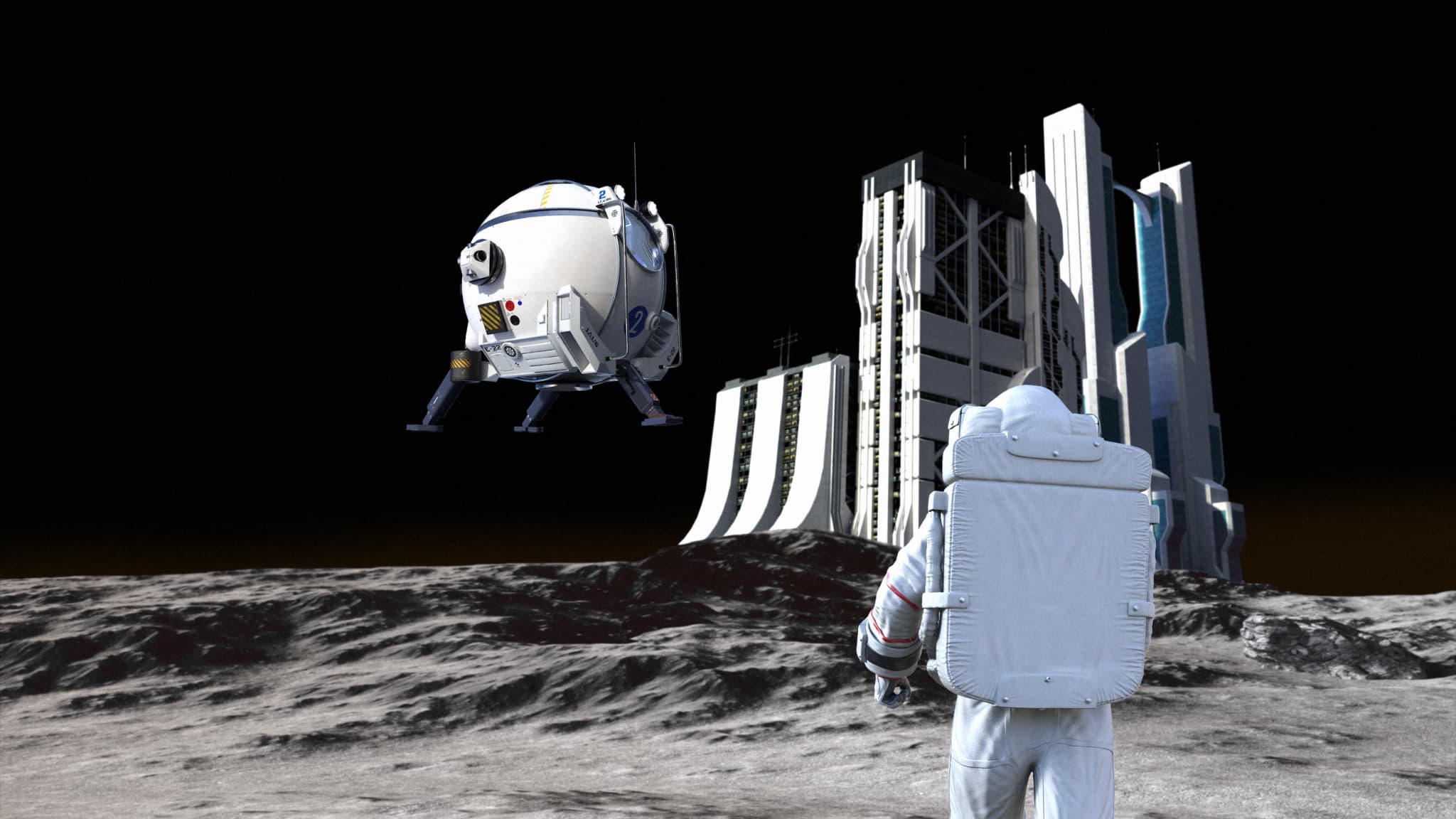 Illustration d'un astronaute et d'une arnaque en ligne