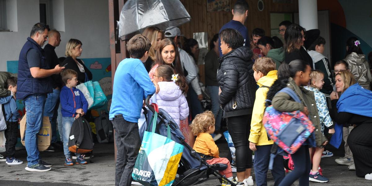 Rentrée à l'école Jean-Jaurès de Baudreix