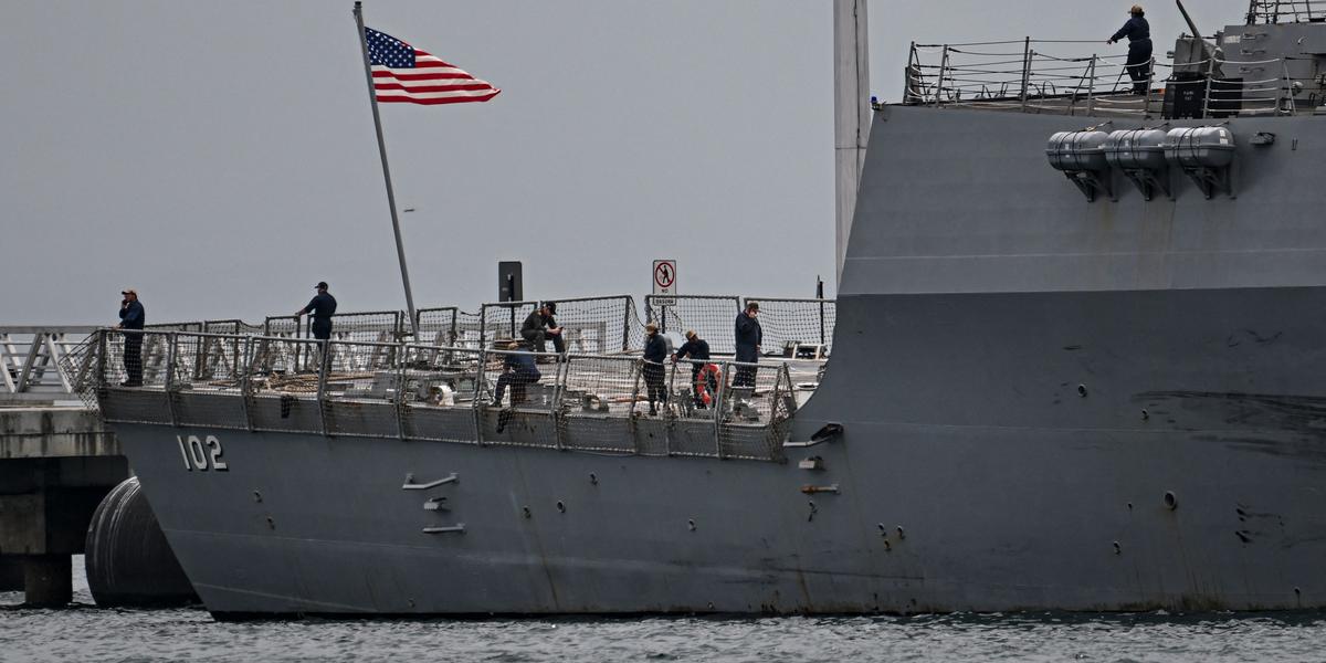 Navires américains déployés dans les Caraïbes