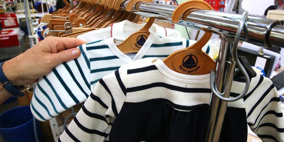 Illustration de Petit Bateau, marque française