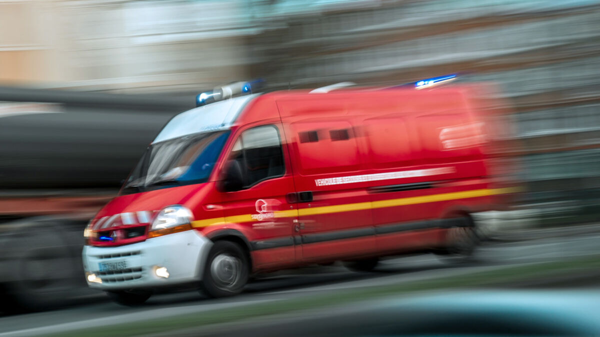 Vue générale des secours à Pirou dans la Manche