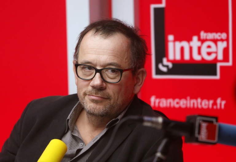 Journalistes Patrick Cohen et Thomas Legrand lors d'une affaire