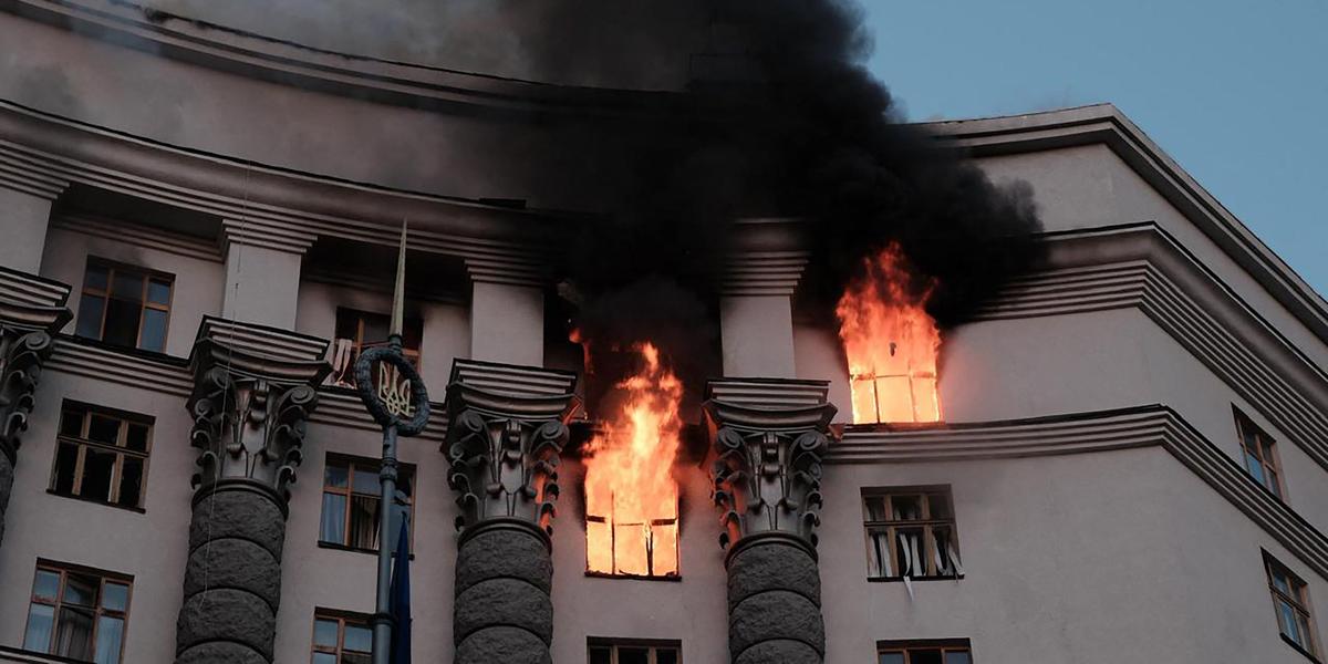 Attaque en Ukraine: dégâts sur Kiev et infrastructures
