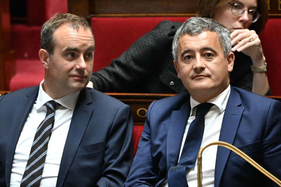 Sébastien Lecornu aux côtés de Gérald Darmanin