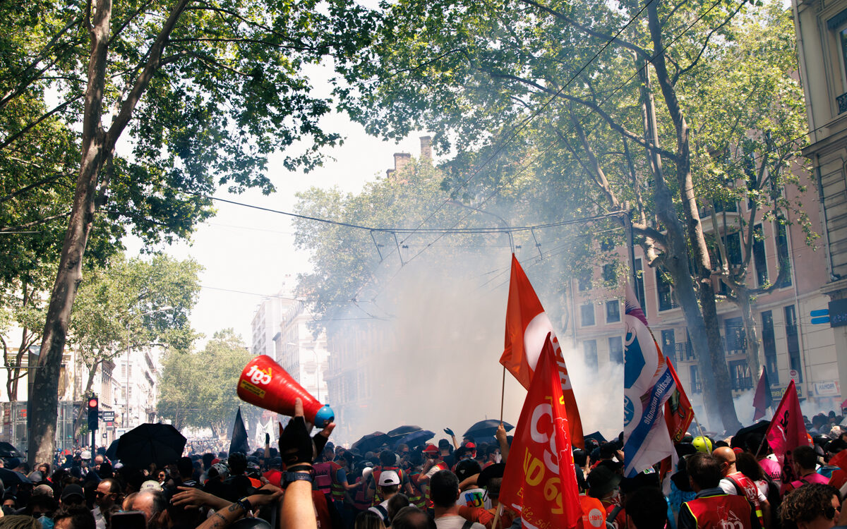 Manifestation à Lyon lors du 10 septembre