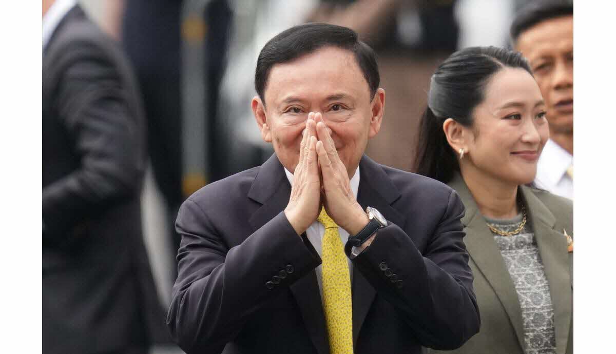 Thaksin Shinawatra emprisonné, image de presse