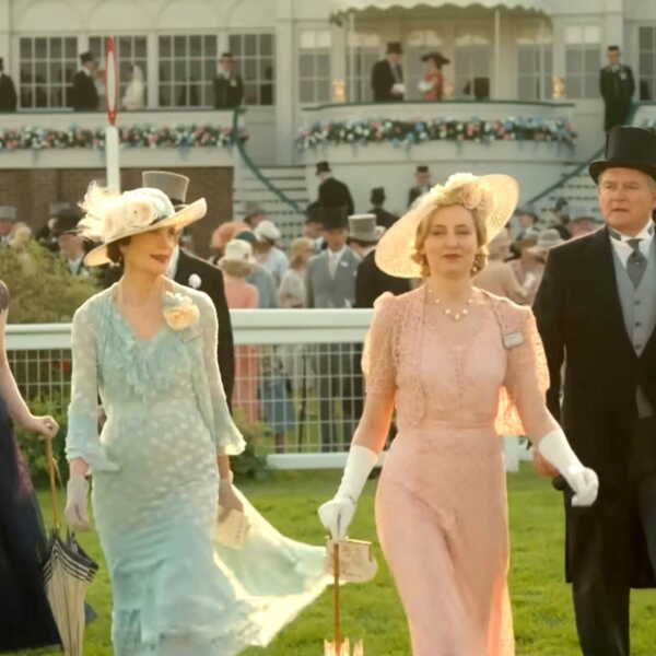 Acteurs Downton Abbey lors du tournage du grand final