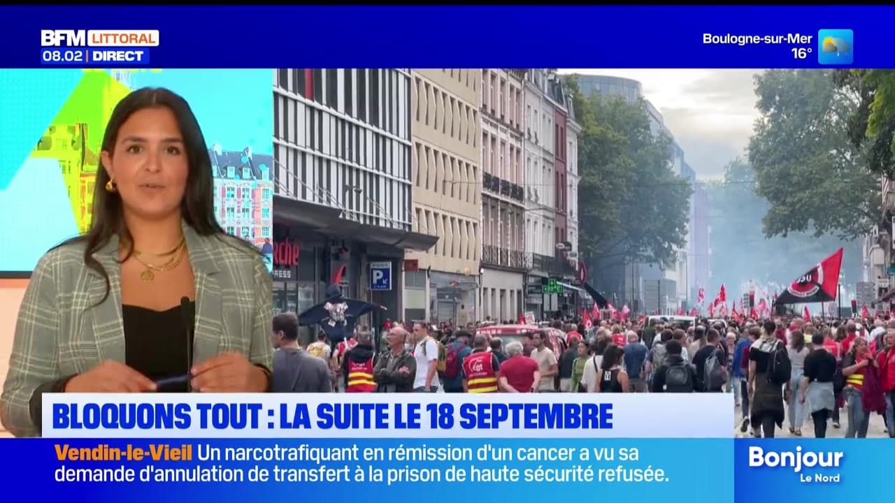 Capture d'écran du journal de 8h du jeudi 11 septembre 2025