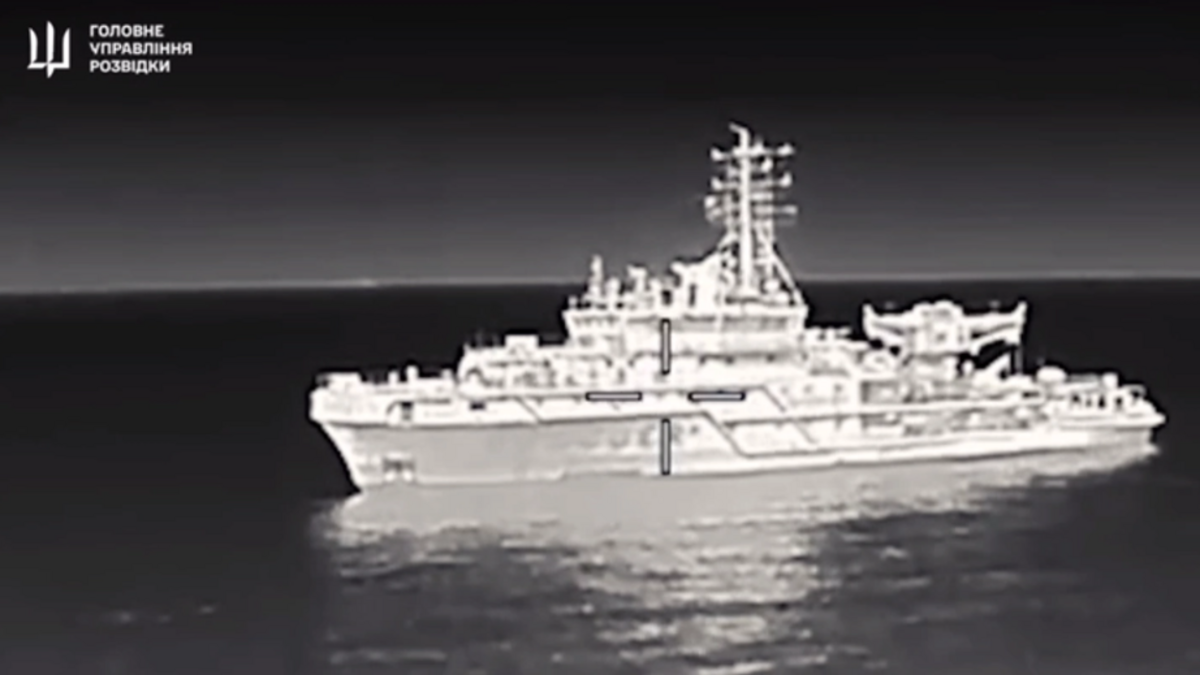 Navire russe touché en mer Noire