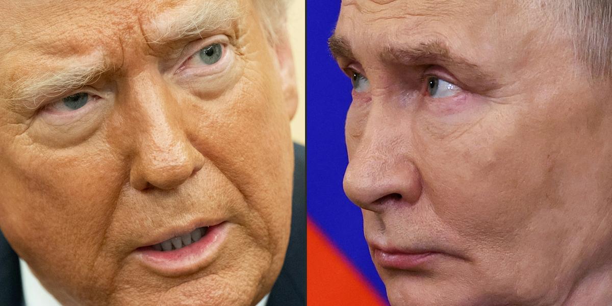 Photo de Donald Trump et Vladimir Poutine