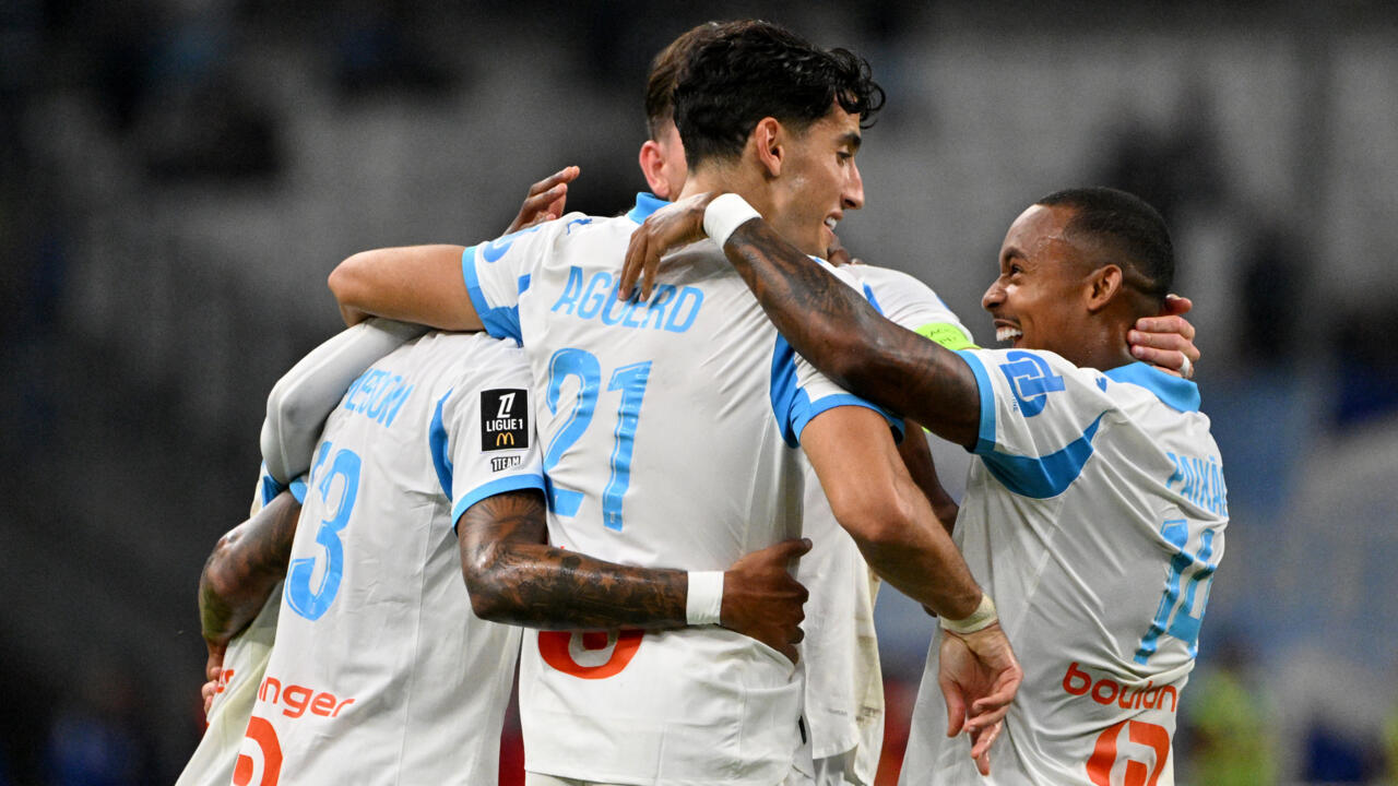 But d'Aguerd et célébration des Marseillais