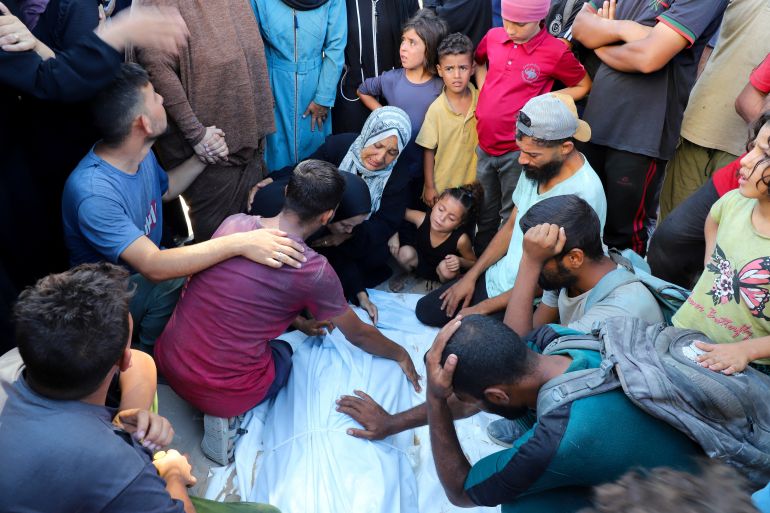 Funérailles à l'hôpital Al-Shifa, Gaza, 11 septembre 2025.