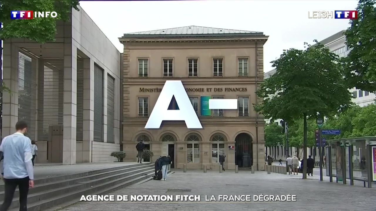 Image montrant Fitch dégradant la note de la France