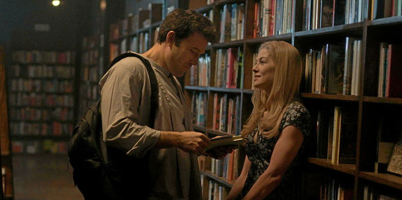 Ben Affleck et Rosamund Pike sur le tournage
