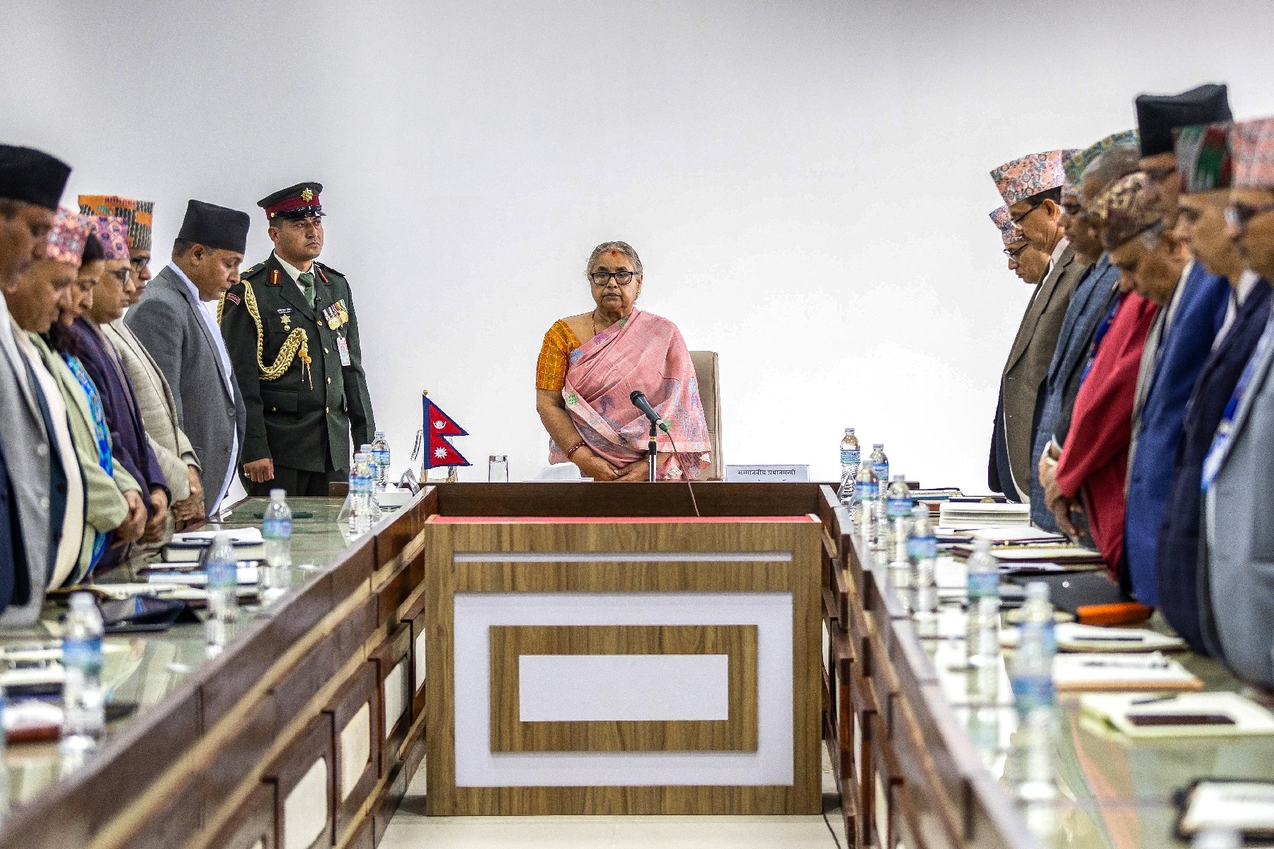 Manifestants népalais lors des violences