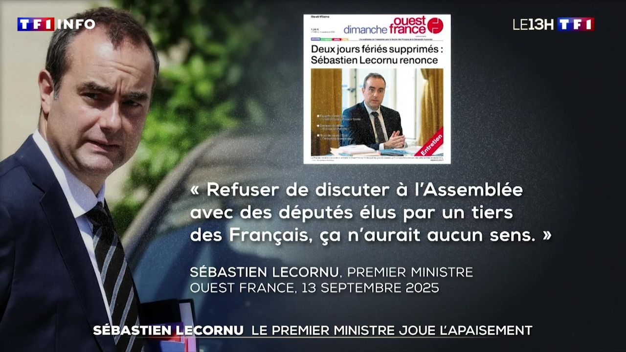 Sébastien Lecornu lors d'une interview politique