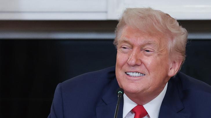 Donald Trump parlant de l'ICE et des investisseurs étrangers