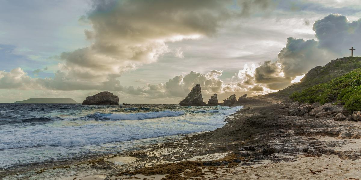 plage des Châteaux en Guadeloupe