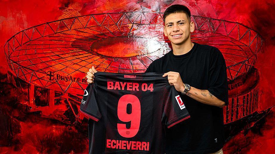 Claudio Echeverri célébrant un but