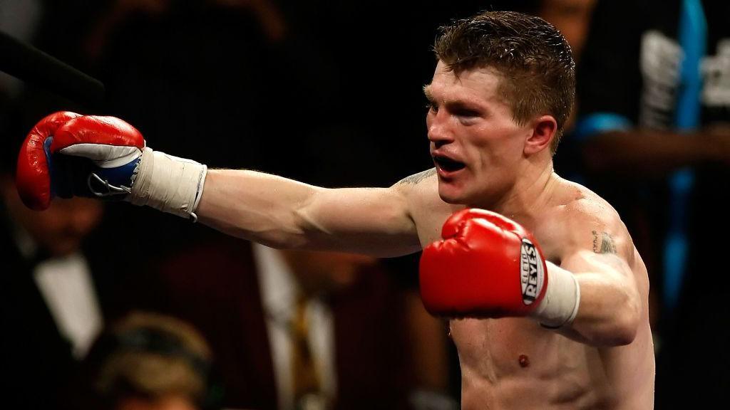Ricky Hatton célébrant à Las Vegas