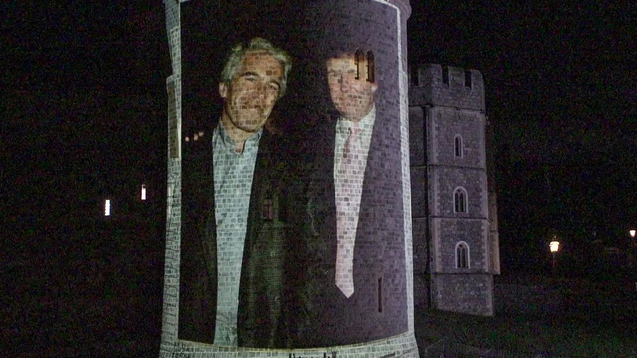 Projection d’images sur Windsor lors de la visite de Trump