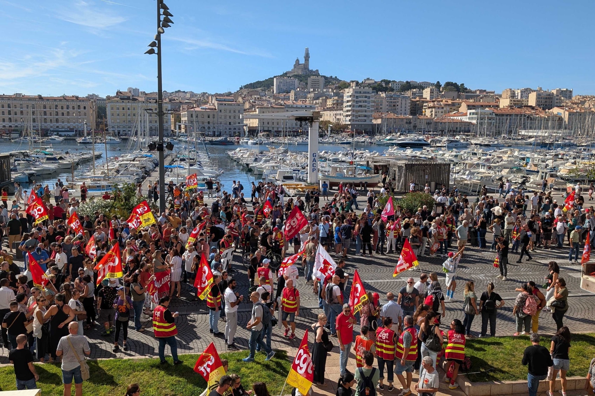 Manifestation au Vieux-Port de Marseille le 18 septembre 2025